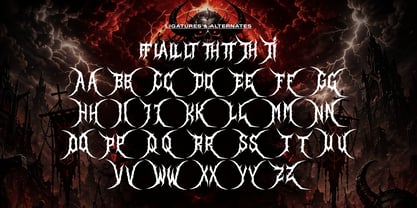 Daemon Sickness Font Poster 12