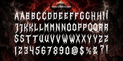 Daemon Sickness Font Poster 11