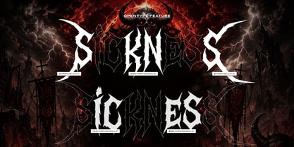 Daemon Sickness Font Poster 10