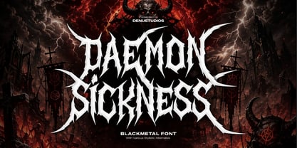 Daemon Sickness Font Poster 1