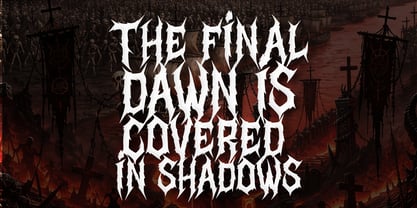 Daemon Sickness Font Poster 6