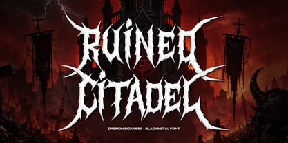Daemon Sickness Font Poster 2