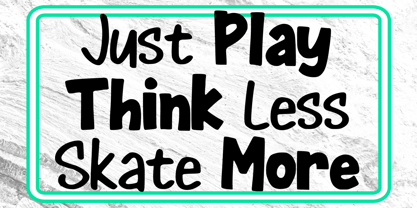 Buzzword Marker Font Poster 5