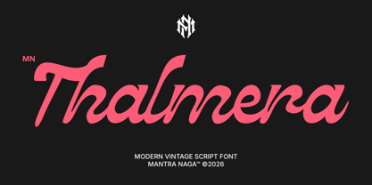 MN Thalmera Font Poster 1