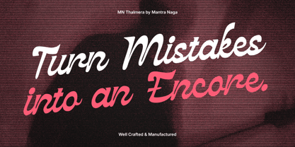 MN Thalmera Font Poster 3