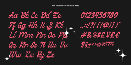 MN Thalmera Font Poster 6