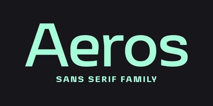 Aeros Font Poster 1
