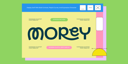 Morey Font Poster 1