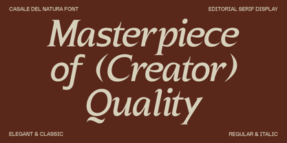 Casale Del Natura Font Poster 11