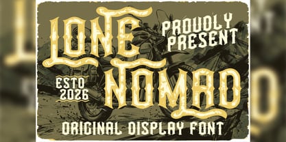 Lone Nomad Font Poster 1
