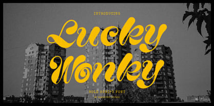 Lucky Wonky Font Poster 1