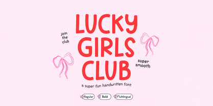 Lucky Girls Club Font Poster 1