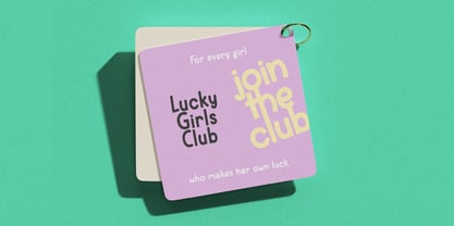 Lucky Girls Club Font Poster 3