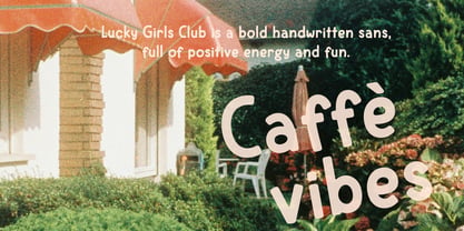 Lucky Girls Club Font Poster 8