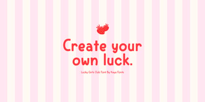 Lucky Girls Club Font Poster 2