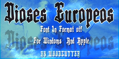 Dioses Europeos Font Poster 4
