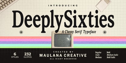 DeeplySixties Font Poster 1
