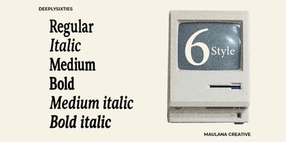 DeeplySixties Font Poster 6