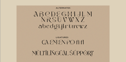 Zavera Font Poster 10