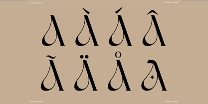 Zavera Font Poster 3
