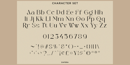 Zavera Font Poster 9