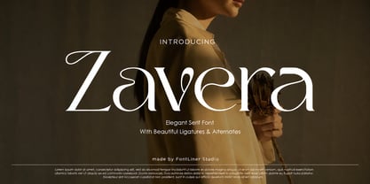 Zavera Font Poster 1