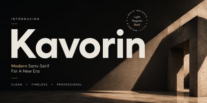 Kavorin Font Poster 1