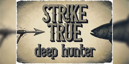 Harpoon Font Poster 2