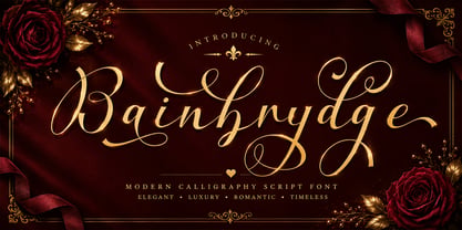 Bainbrydge Script Font Poster 1