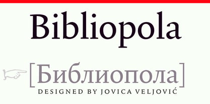 Bibliopola Pro LCG Font Poster 1