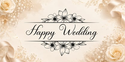 Antique Blossom Monogram Font Poster 4