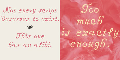 Telegdi Script Font Poster 2