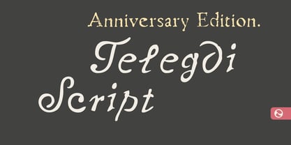 Telegdi Script Font Poster 1