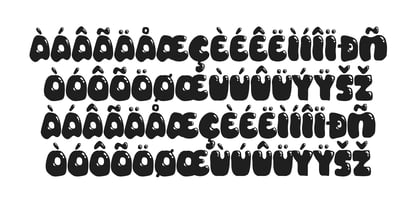 PG Squishy Drips Font Poster 5