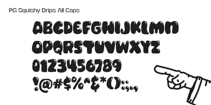 PG Squishy Drips Font Poster 3