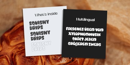 PG Squishy Drips Font Poster 2