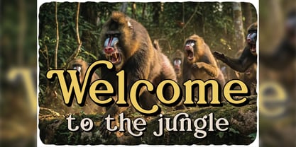 Jungle Roar Font Poster 2