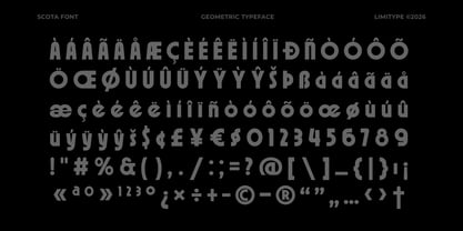 Scota Font Poster 11