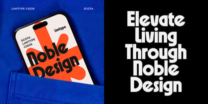 Scota Font Poster 6