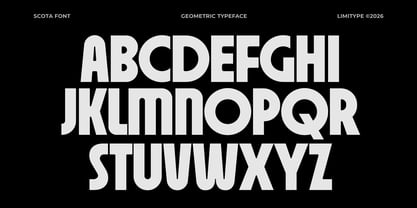 Scota Font Poster 9