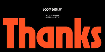 Scota Font Poster 12