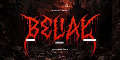 Scardoom Font Poster 10