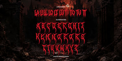Scardoom Font Poster 12