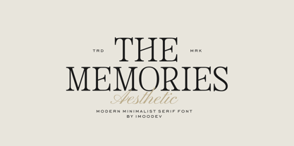 The Memories Font Poster 1