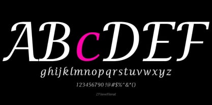 ZFlovefloral Font Poster 2