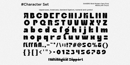 Gakero Font Poster 11