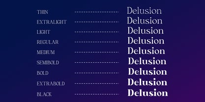 Delusion Font Poster 7