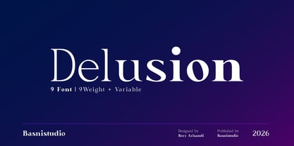 Delusion Font Poster 1