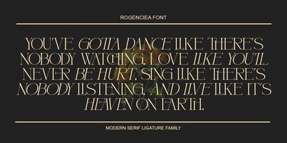 Rogenciea Font Poster 2