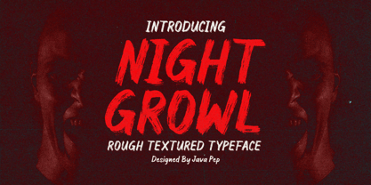 Night Growl Font Poster 1